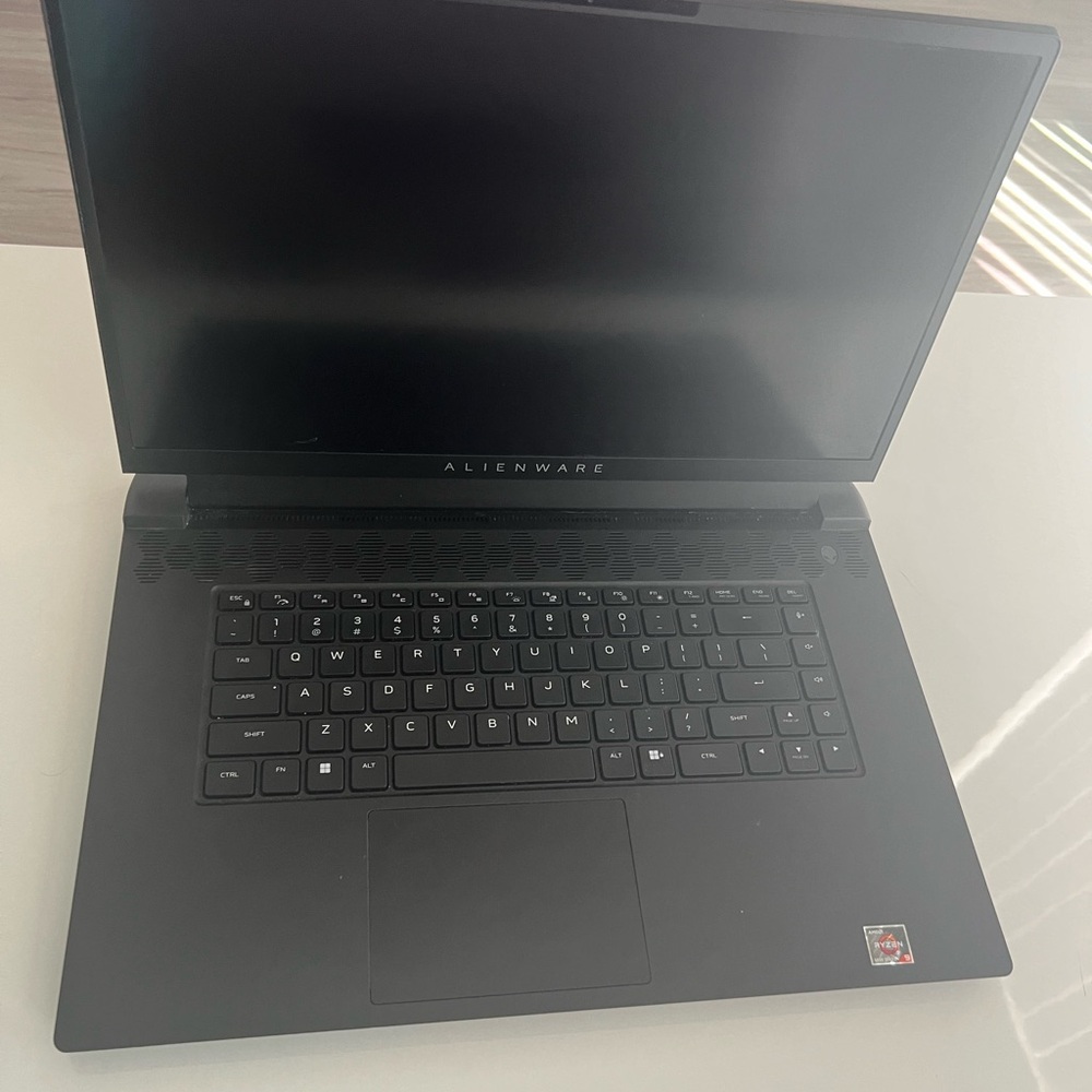 Alienware gaming laptop. AMD Ryzen 9 6900HX with Radeon Graphics 16 GB RAM.